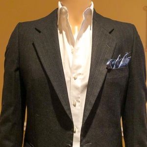 Yves Saint Laurent Slim Fit Pinstripe Blazer 38R